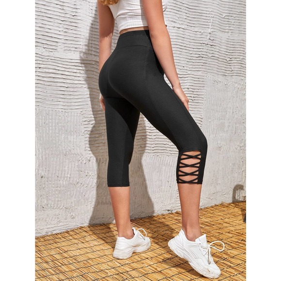 Maternity High Waist Cut Out Leggings - Picture 2 of 5